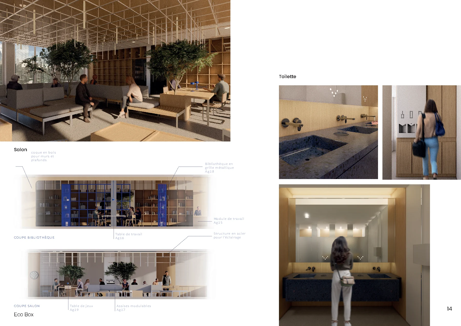 ECO BOX, détails et coupes