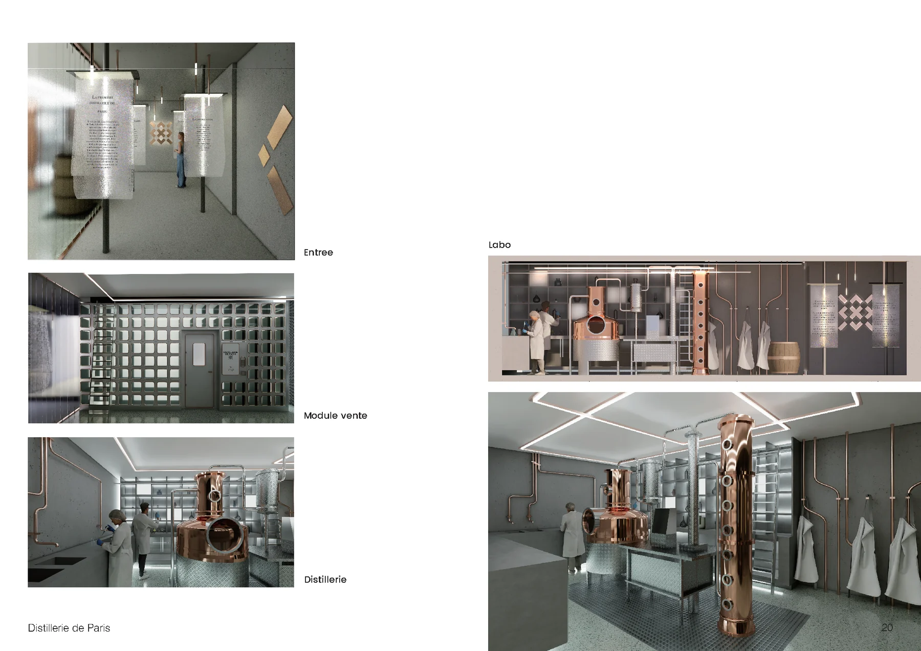 Distillerie de Paris, parcours et coupe
